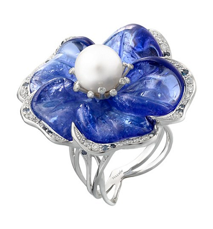 Кольцо Blue Flower